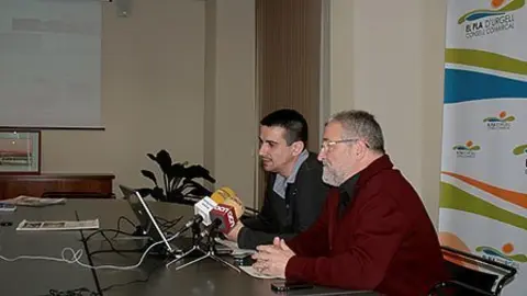 El president del Consell Francesc Fabregat, presenta la plataforma e-NOTUM.