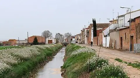 El Canal d'Urgell en el seu pas pel municipi del Palau d'Anglesola.