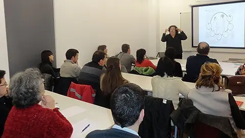 Taller inaugural del nou cicle formatiu a la Incubadora d&#39;Empreses de Bell-lloc.