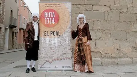 Imatge de la façana de Cal Castell escenari principal de les visites de la Ruta 1714.