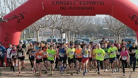 Una de les sortides de la competició al circuit de La Serra de Mollerussa.
