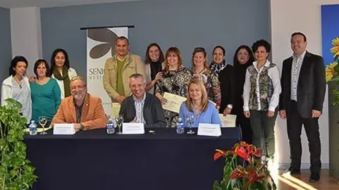 Els alumnes participants en el curs de la Residència Senior de Bellvís.