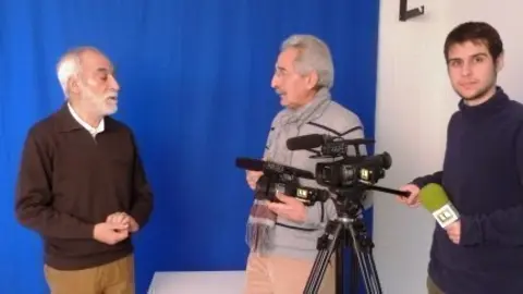 Francesc Macià i voluntaris de les Borges TV
