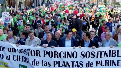 Manifestación por un sector porcino sostenible