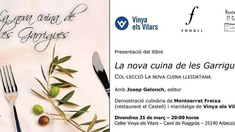 Presentació del llibre &#34;La cuina de les Garrigues&#34; a Arbeca