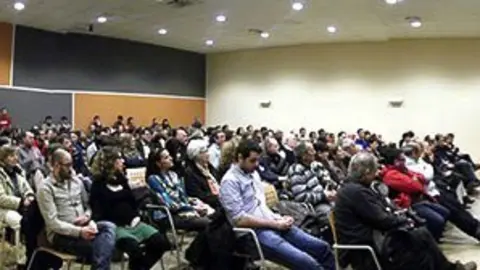 Conferència d'Arcadi Oliveres en el marc del quart aniversari de l'Arreu.