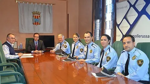 El nous agents van ser rebuts per l&#39;alcalde de Mollerussa Marc Solsona.