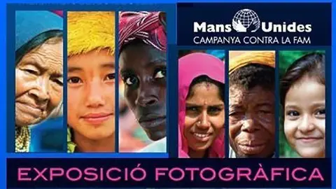Imatges de l'exposició el Món femení que presenta Mans Unides.