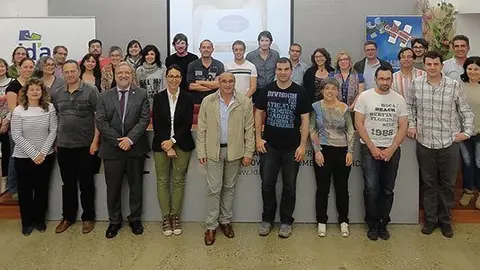Fabregat i Cónsola amb el participants en les Jornades Dijous Emprenedors, IDA.