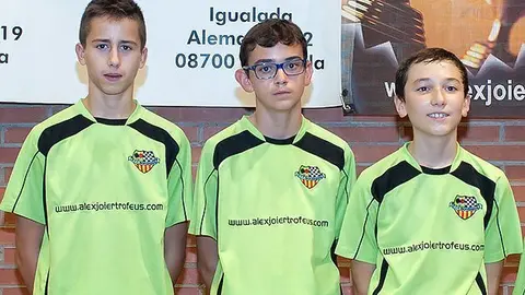 Equip Infantil del Club tennis taula Mollerussa candidats al Campionat de Catalunya.
