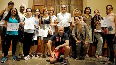Les catorze dones que van rebre l'acreditació del programa Activa't.