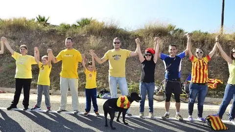 El Tram 168 de la Via Catalana, amb diferents veïns de la comarca.