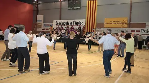 Imatge de l'Aplec de Mollerussa organitzat per l'Agrupació Sardanista local.