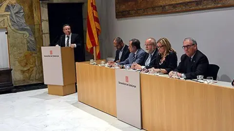 El vicepresident Miquel Padilla, va assistir a l’acte de signatura del conveni.