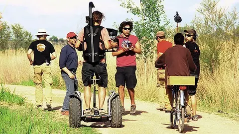 Imatges del rodatge de Segon Origen als marges de l'Estany d'Ivars i Vila-sana.