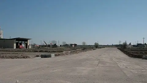 Imatge del Parc de Bombers i els terrenys en els que está prevista l'ABP Pla d'Urgell Garrigues.