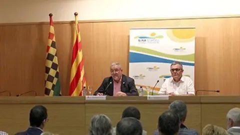 Acte institucional de la Diada 2014 al Consell Comarcal del Pla d'Urgell.