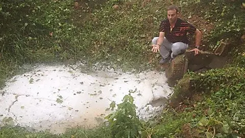 La tempesta va descarregar amb força ala zona del Castell de Remei.