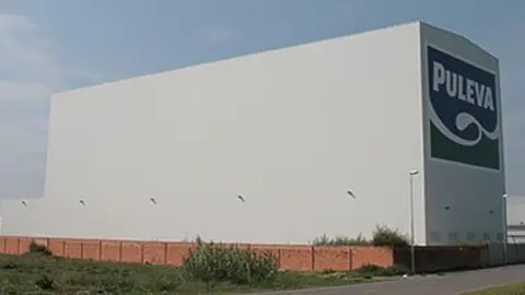 Imatge del magatzem logístic de Puleva Food a Golmés.