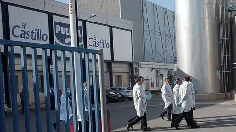 Artur Mas en la seva visita a la planta de Puleva Food de Golmés.