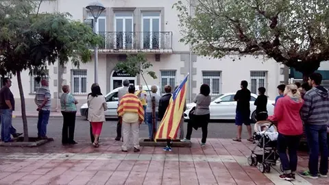 Concentracio Vila-sana, en suport a la consulta del 9N.
