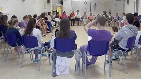 Activitats dels participants en la trobada del CNIAC que es va celebrar a Cabrera de Mar.