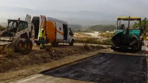 Millores carretera entre Tarrés i Fulleda