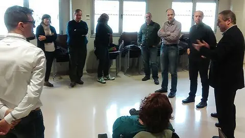 L'alcalde Jordi Calvís va rebre als representants dels Ateneus catalans.