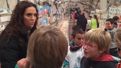 Visites escolars al darrer Concurs de Pintura Mas Blanch i Jové