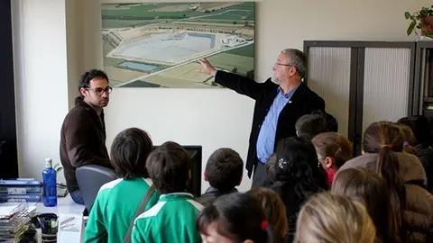 Visita dels alumnes de l'escola Ignasi Peraire de Mollerussa al Consell Comarcal.