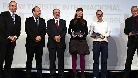 Els guanyadors dels Premis Pica d'Estats en l'acte del 25è aniversari de l'Ara Lleida.