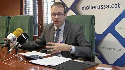 Marc Solsona presenta el capítol d'inversions del pressupost 2015 de Mollerussa.