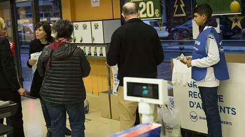 El gran Recapte als supermercats de Mollerussa.