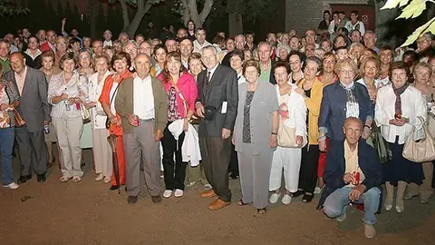 Un dels actes d'homenatge de les entitats de Mollerussa al Pepito i la Carme.