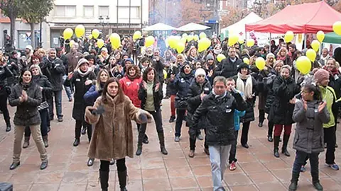 Activitats de la Marató de TV3 en l'edició de 2013, a Mollerussa.