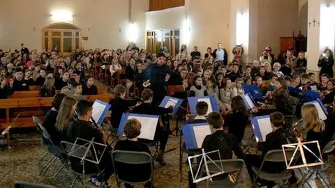 Concert de l&#39;EMMM en l&#39;església de Sant Joan Baptista del Poal.