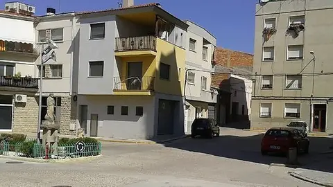 Imatge de la plaça Major del Palau d&#39;Anglesola.