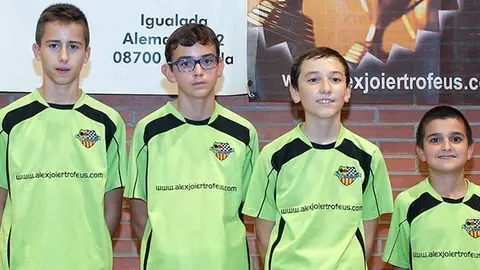Els jugadors del CTT Mollerussa, participants en l'Open Catalunya.