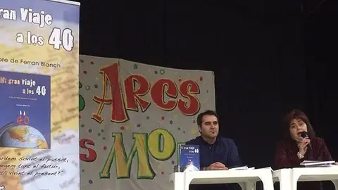 Ferran Blanch presenta el seu llibre Migran viaje a los 40, als Arcs.