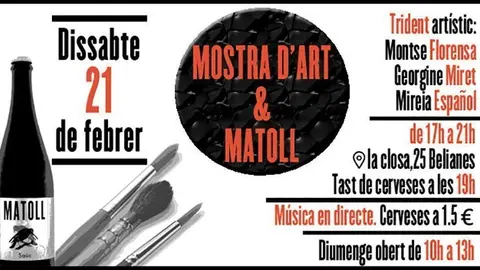 Mostra d'art en l'entorn de la cervesa artesana.