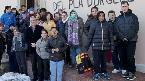 Alumnes de l&#39;escola Siloè visiten el Consell Comarcal del Pla d&#39;Urgell.