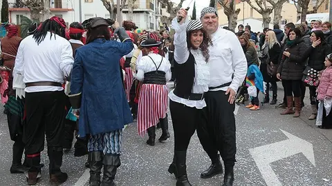 Multitudinària Rua de carnestoltes 2015 a Mollerussa.