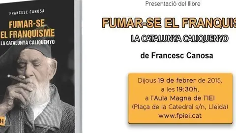 Targetó presentació del llibre Fumar-se el franquisme, de Francesc Canosa.