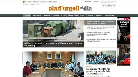 Capçalera de Pla d'Urgell al dia diari digital del Grup Territoris.cat.