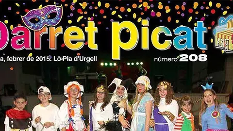 La portada del número 208 de la revista linyolenca Barret Picat.