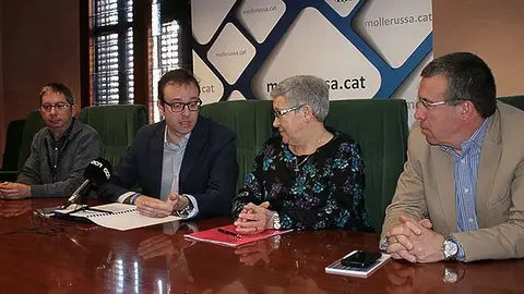 Solsona, Pérez, Fabrés i París presenten la capitalitat sardanista de Mollerussa.