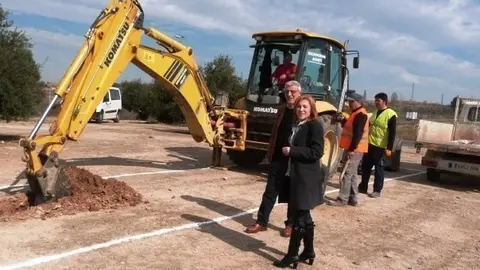 Inici obres rotonda N-240 a les Borges (09-03-2015)