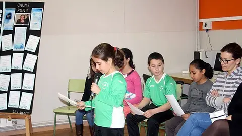 Dia Mundial de la Poesia a l'escola Ignasi Peraire de Mollerussa.