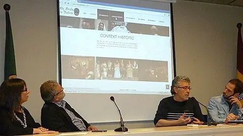 Acte de presentació del web en l'edifici Sebastià Serrano de Bellvís.