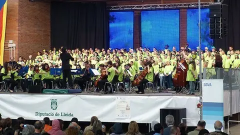 Bellvís va reunir més de 230 alumnes de les escoles del Pla d'Urgell.